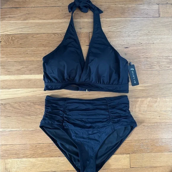 Black Halter Bikini Set - Picture 5 of 7